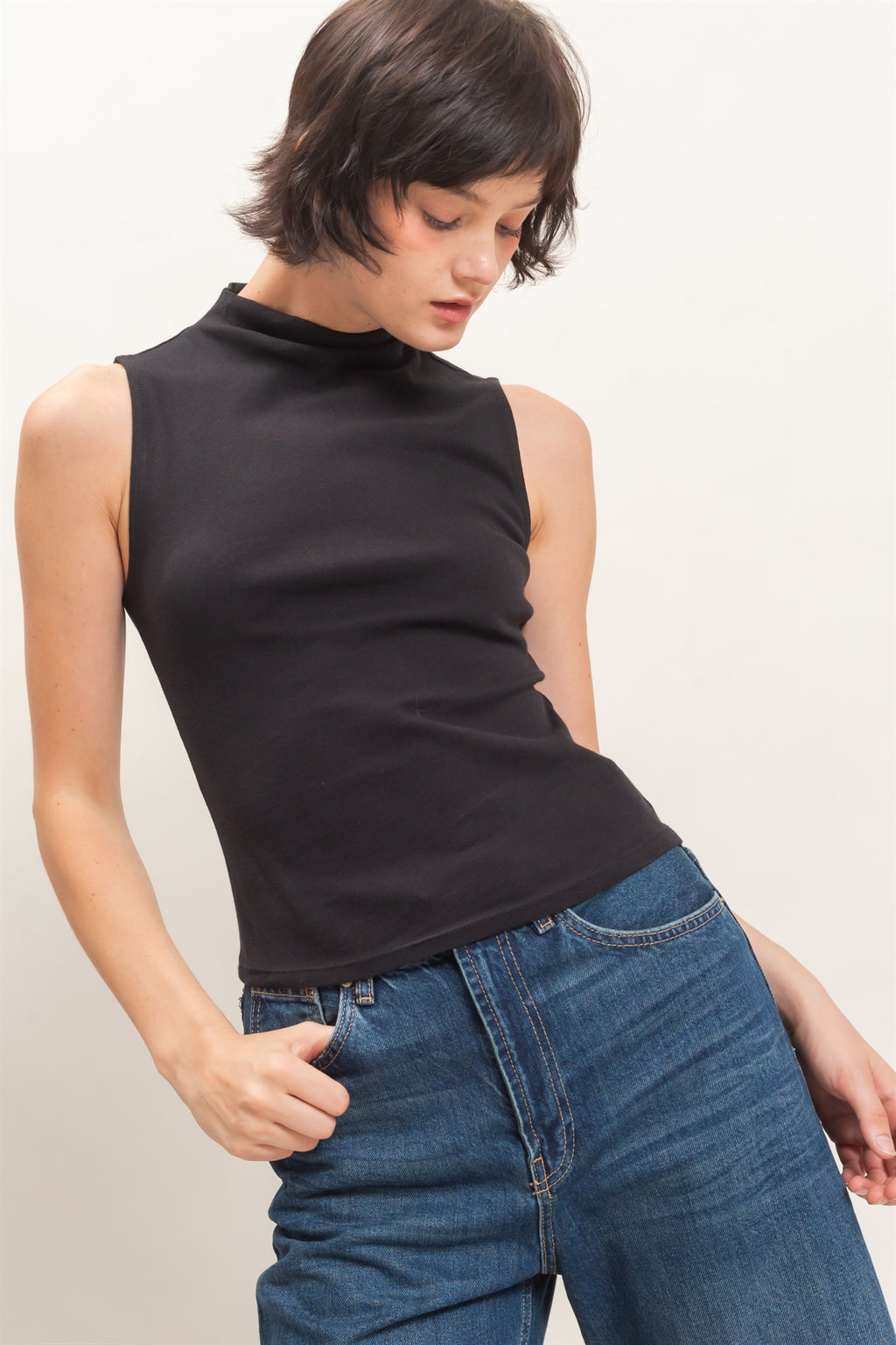 Mock Neck Top