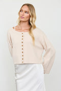 Boxy Cropped Cardigan