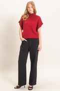 Mock Neck Sweater Vest