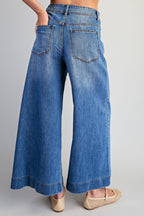 Wide Leg Pocket Jeans