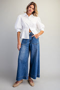 Wide Leg Pocket Jeans