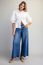 Wide Leg Pocket Jeans