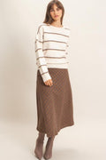 Wool Check Skirt