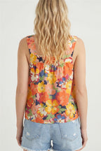 Floral Square Neck Tank