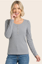 Henley Knit Top