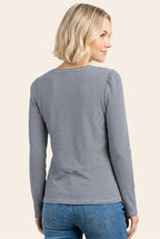 Henley Knit Top