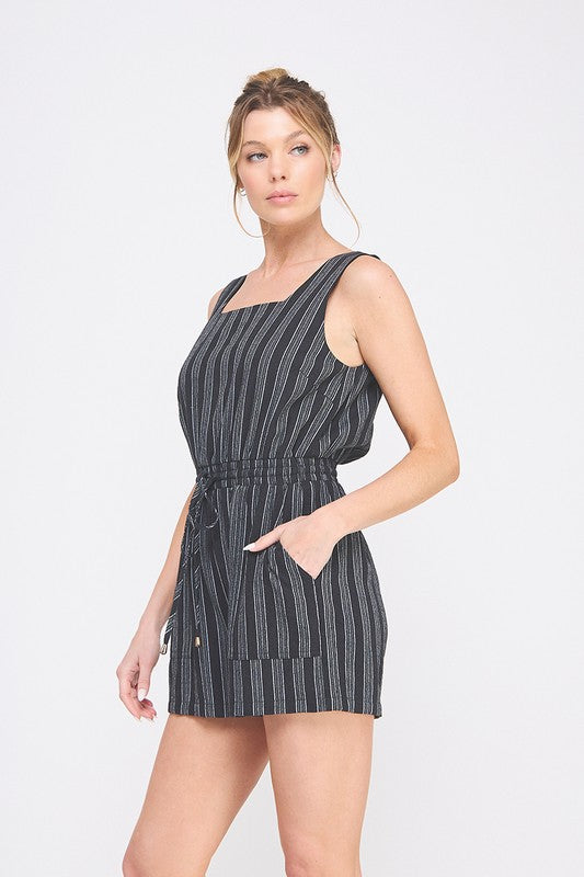 Square Neck Romper