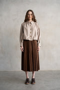 Pleated Midi Skirt