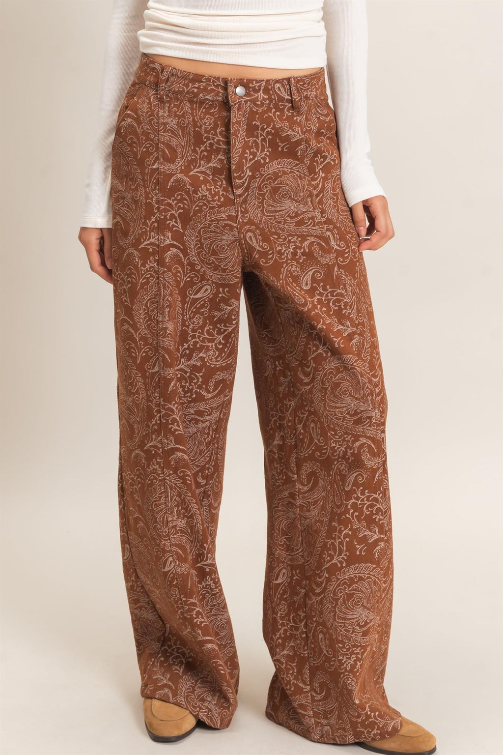 Paisley Print Pants