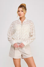 Semi Sheer Blouse Jacket