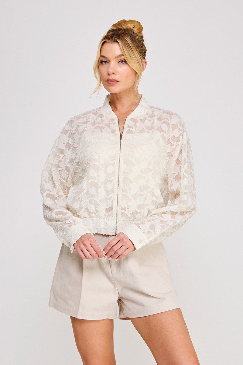 Semi Sheer Blouse Jacket
