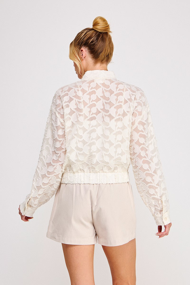 Semi Sheer Blouse Jacket