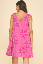 Floral A-Line Mini Dress