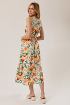 Orange Midi Dress