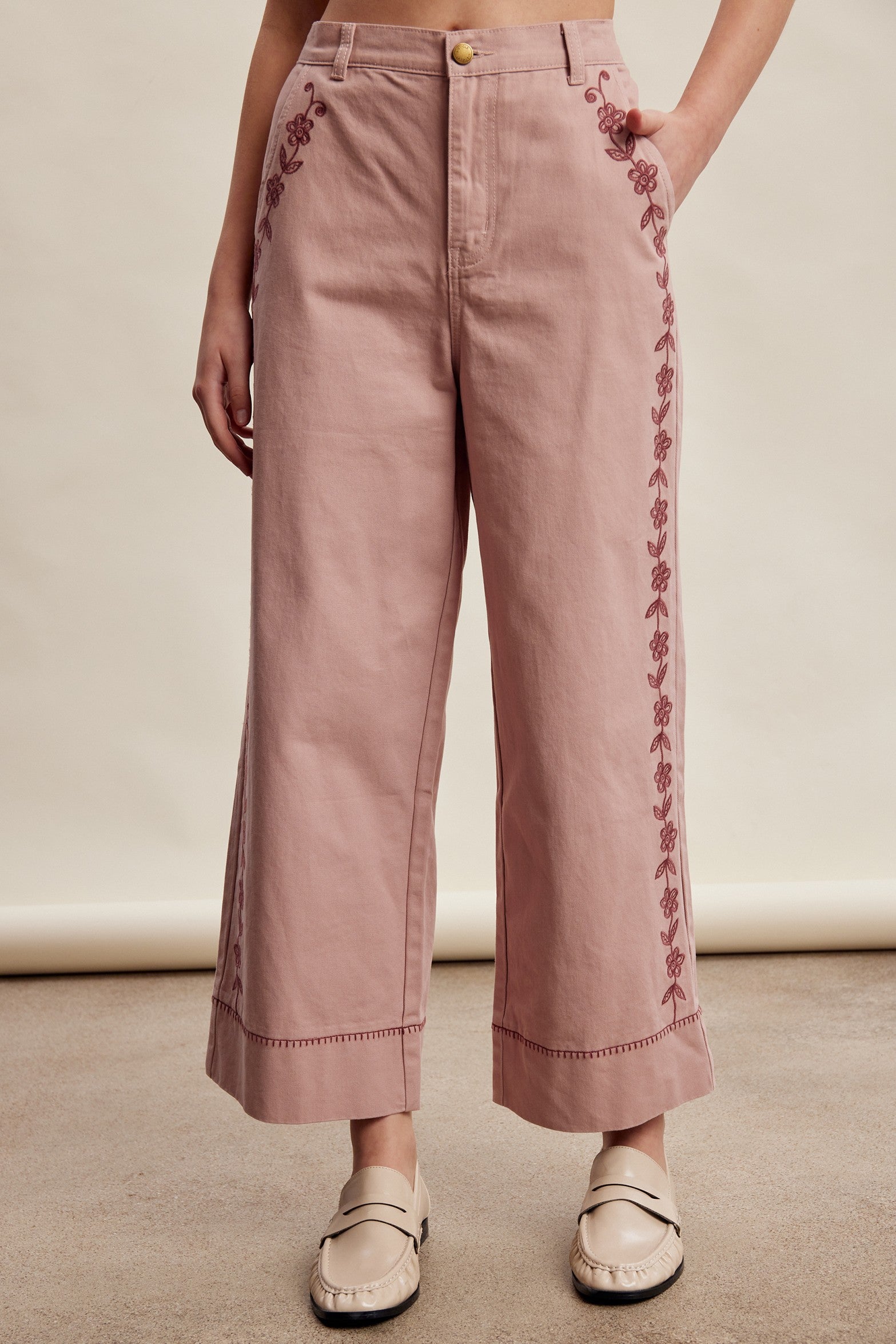 Embroidered Pants