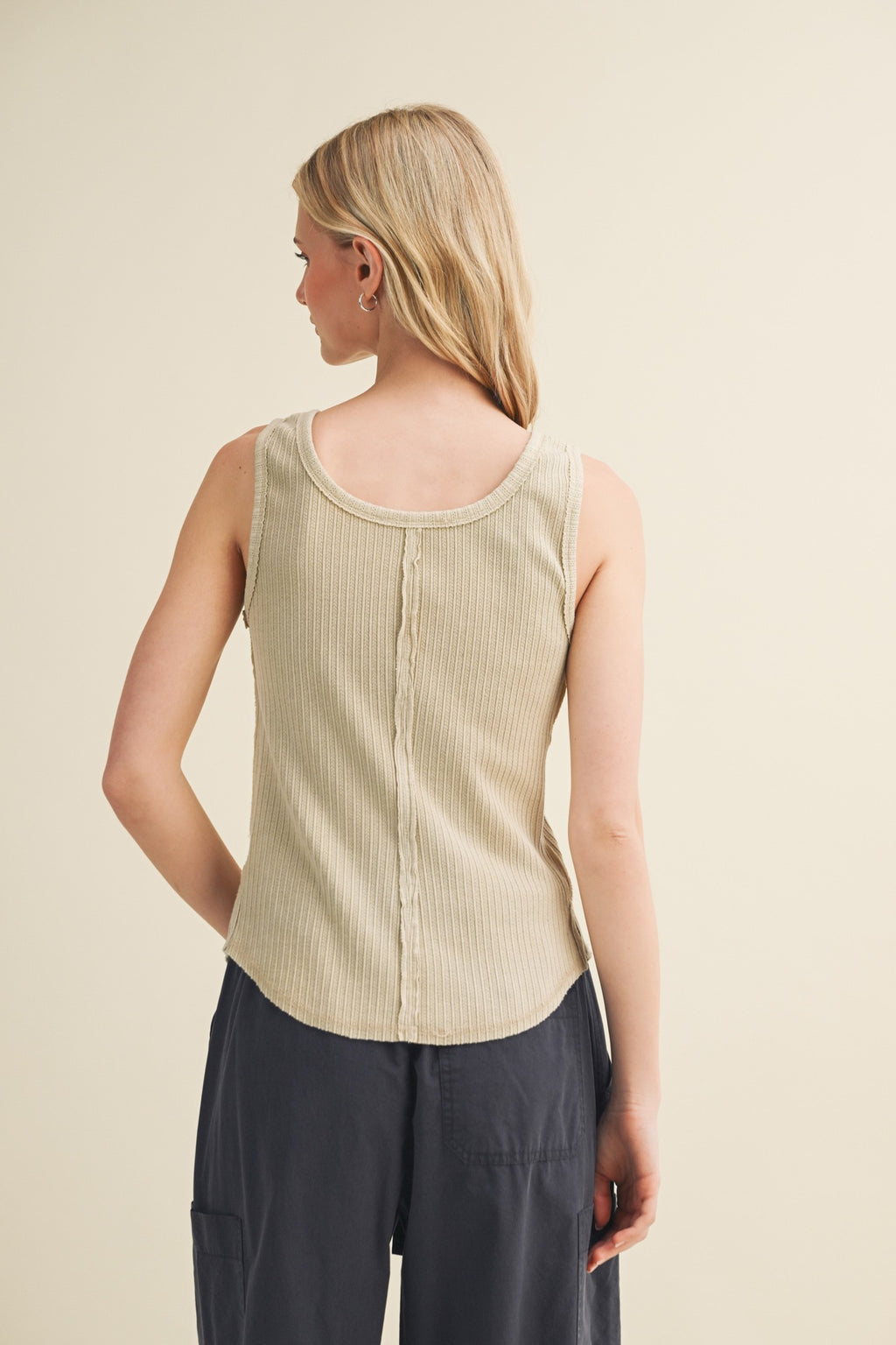 Deconsructed Ribbed Top