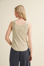 Deconsructed Ribbed Top