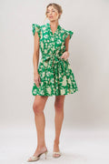 Printed Mini Dress