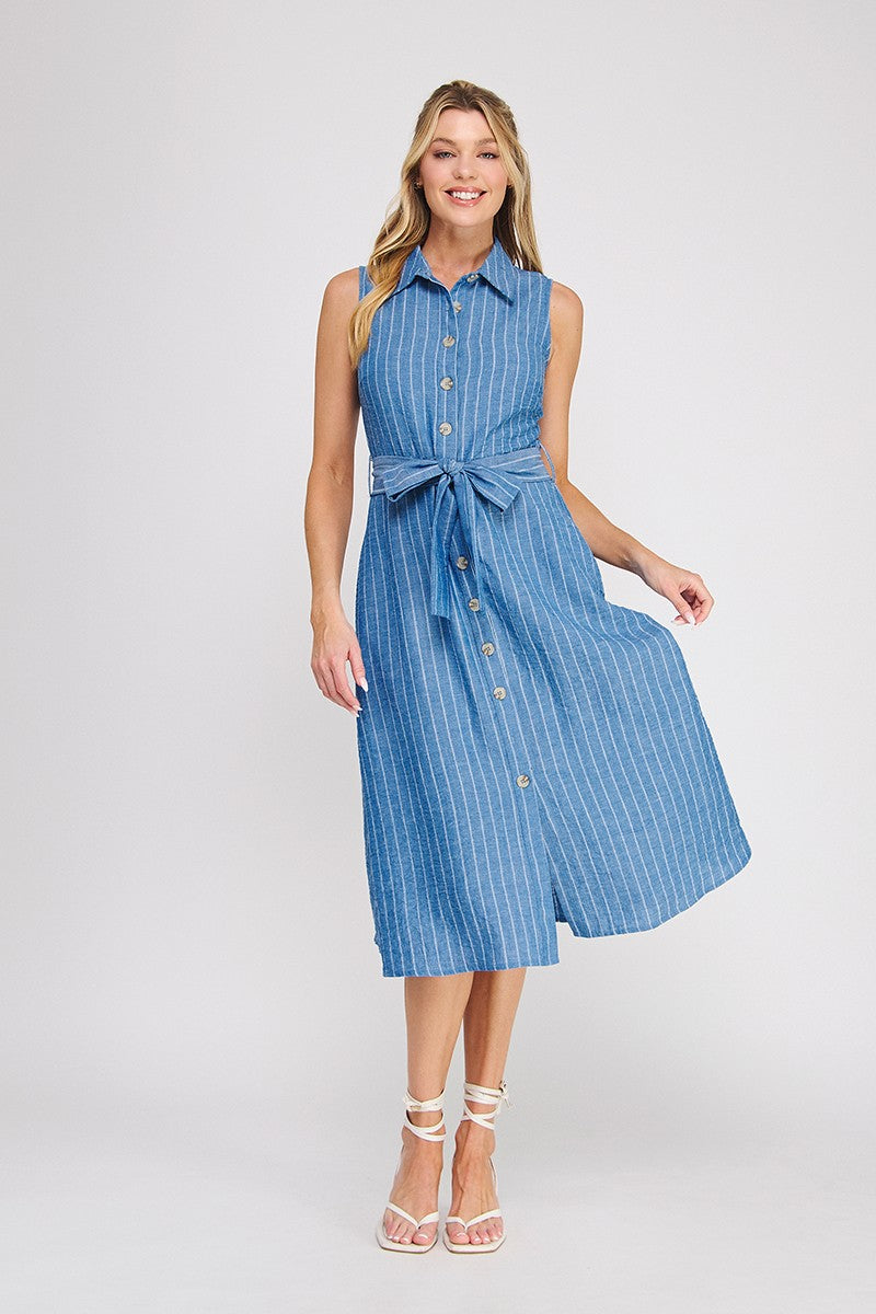 Collared Button Down Dress