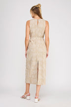 Embroidered Midi Dress
