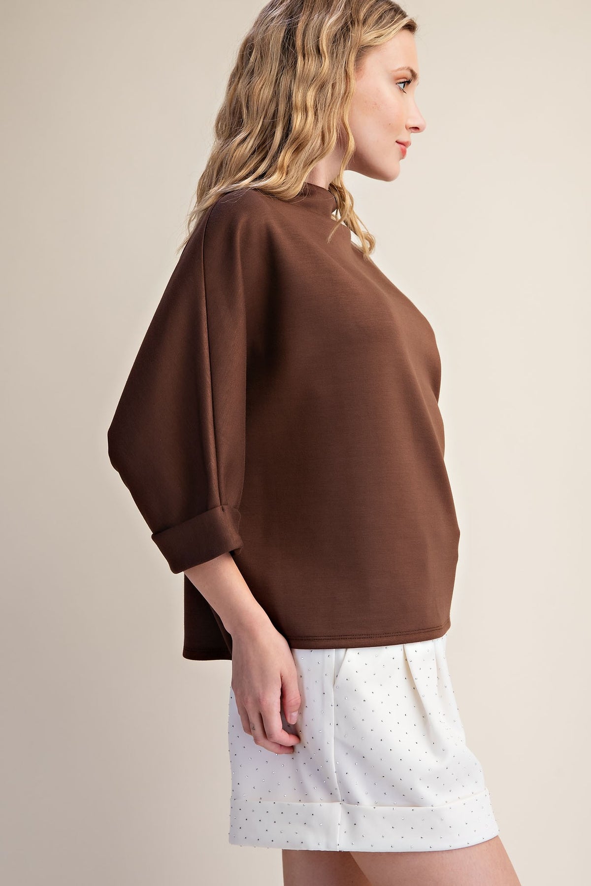 Mock Neck Everyday Top