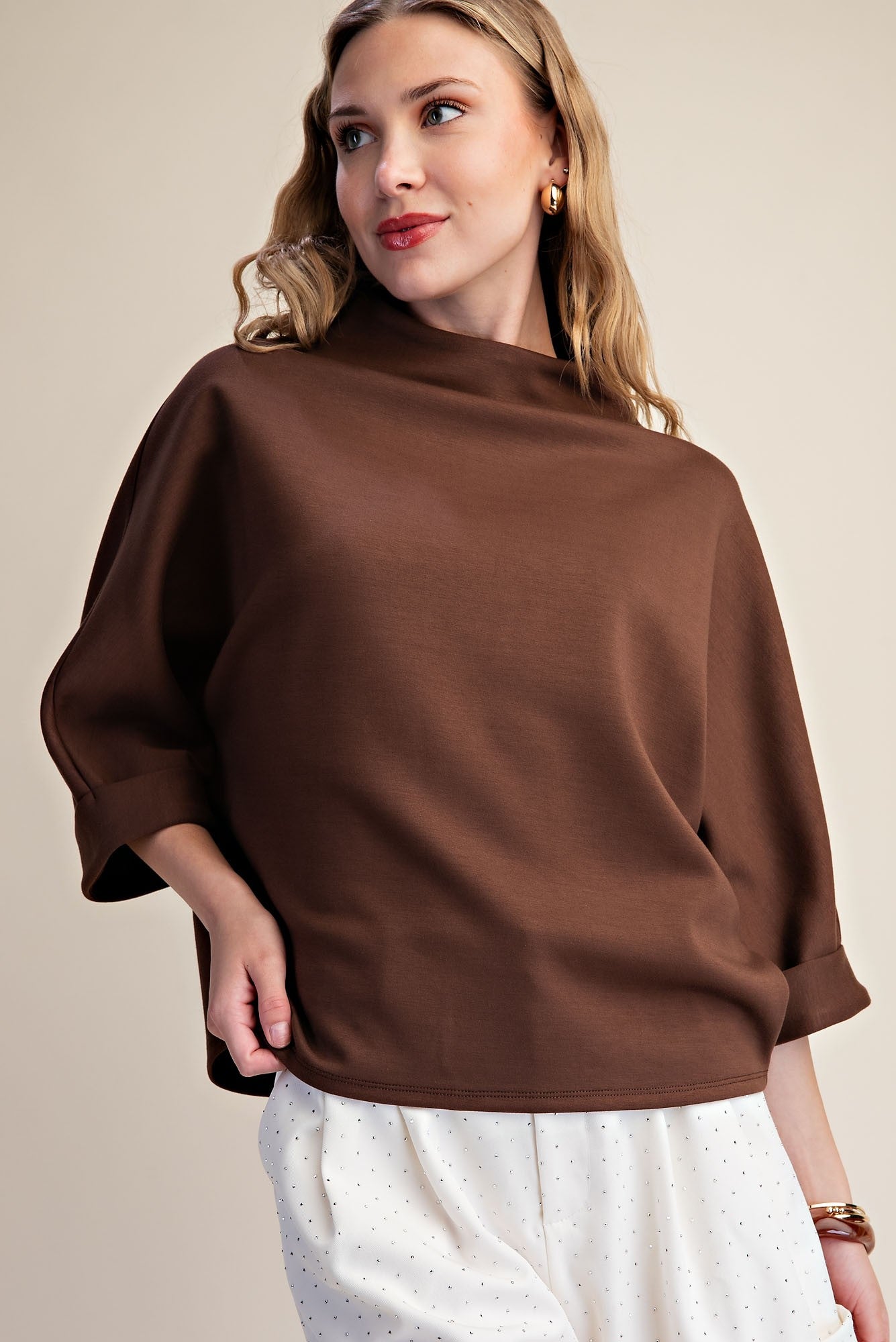 Mock Neck Everyday Top