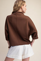 Mock Neck Everyday Top
