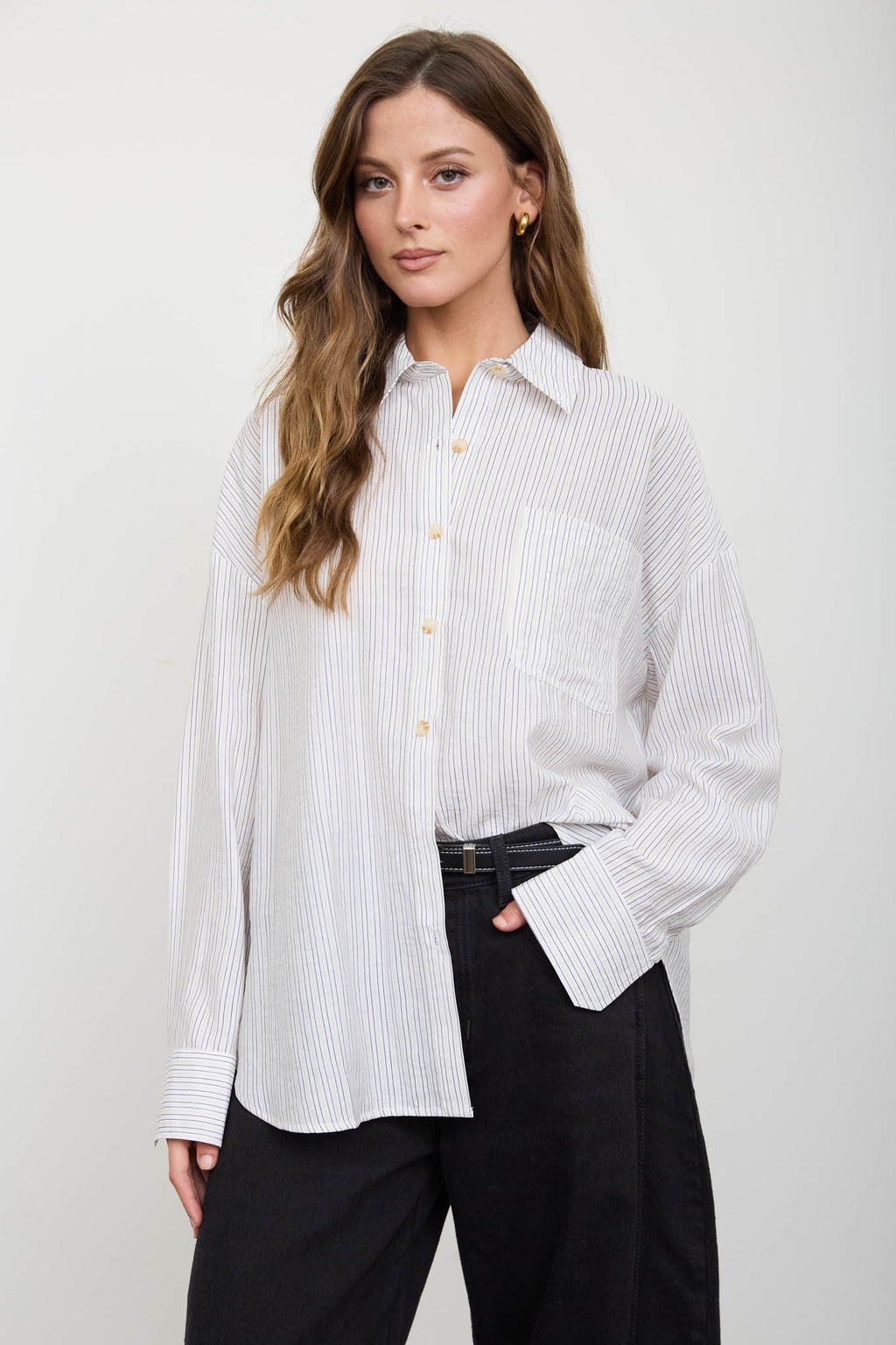 Pinstripe Button Down
