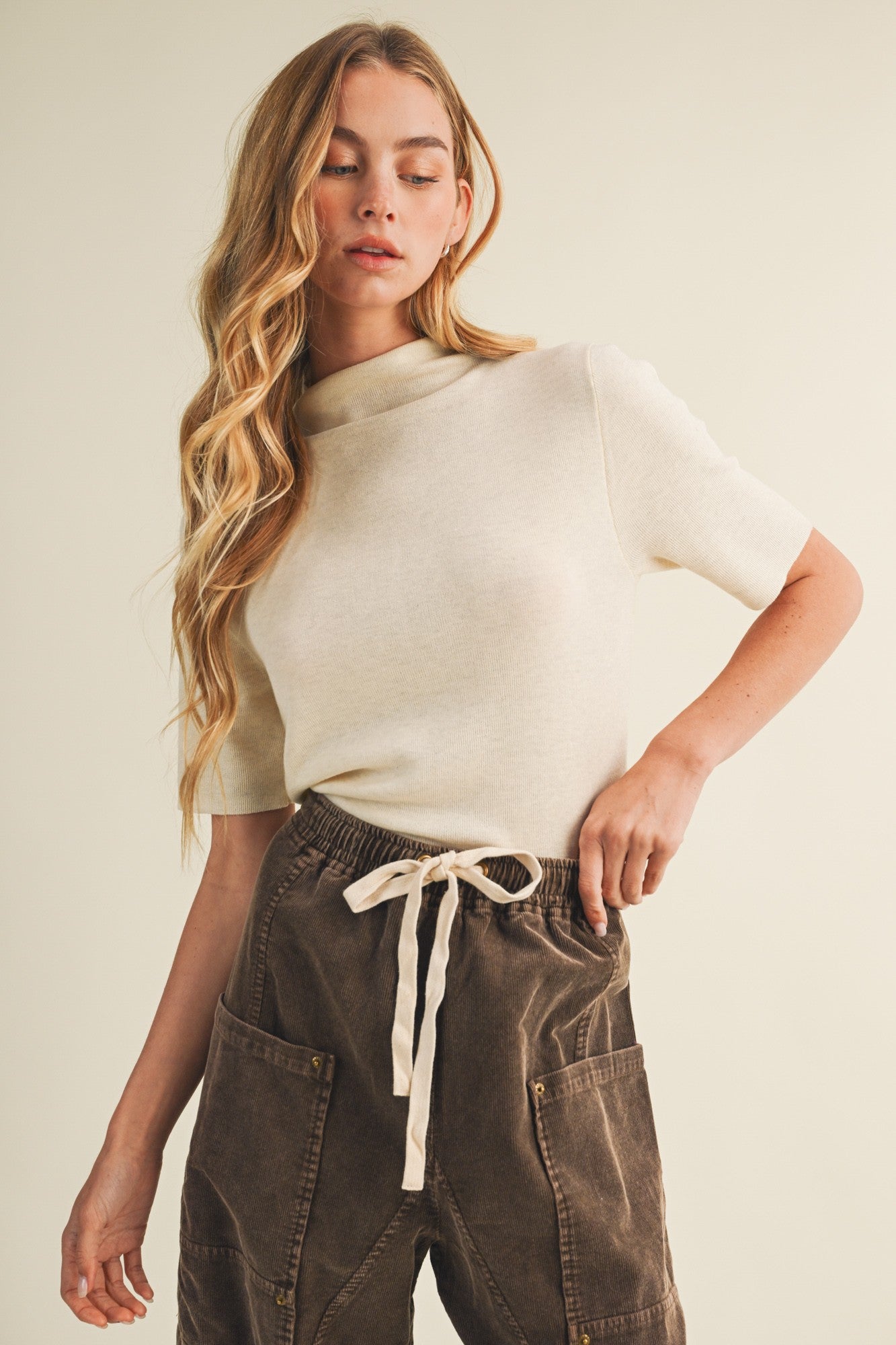 Mock Neck Pullover