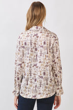 Satin Botanical Blouse
