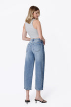 Two Panel Barrel Jean