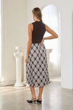 Plaid Twofer Dress