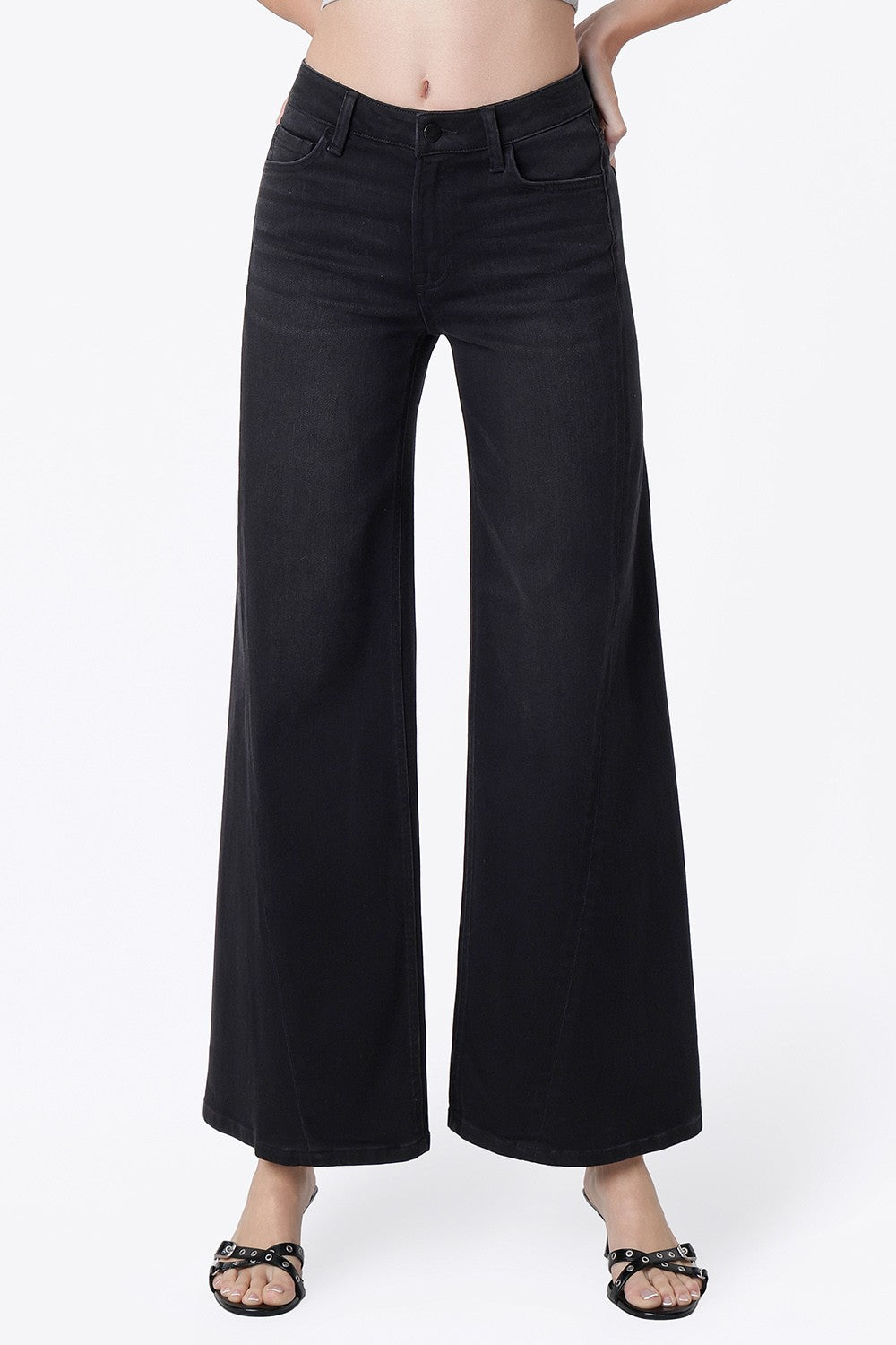 Wide Leg Twisted Seam Jean