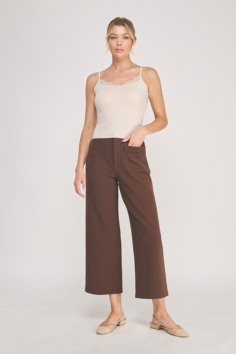 Double Knit Straight Leg Trouser