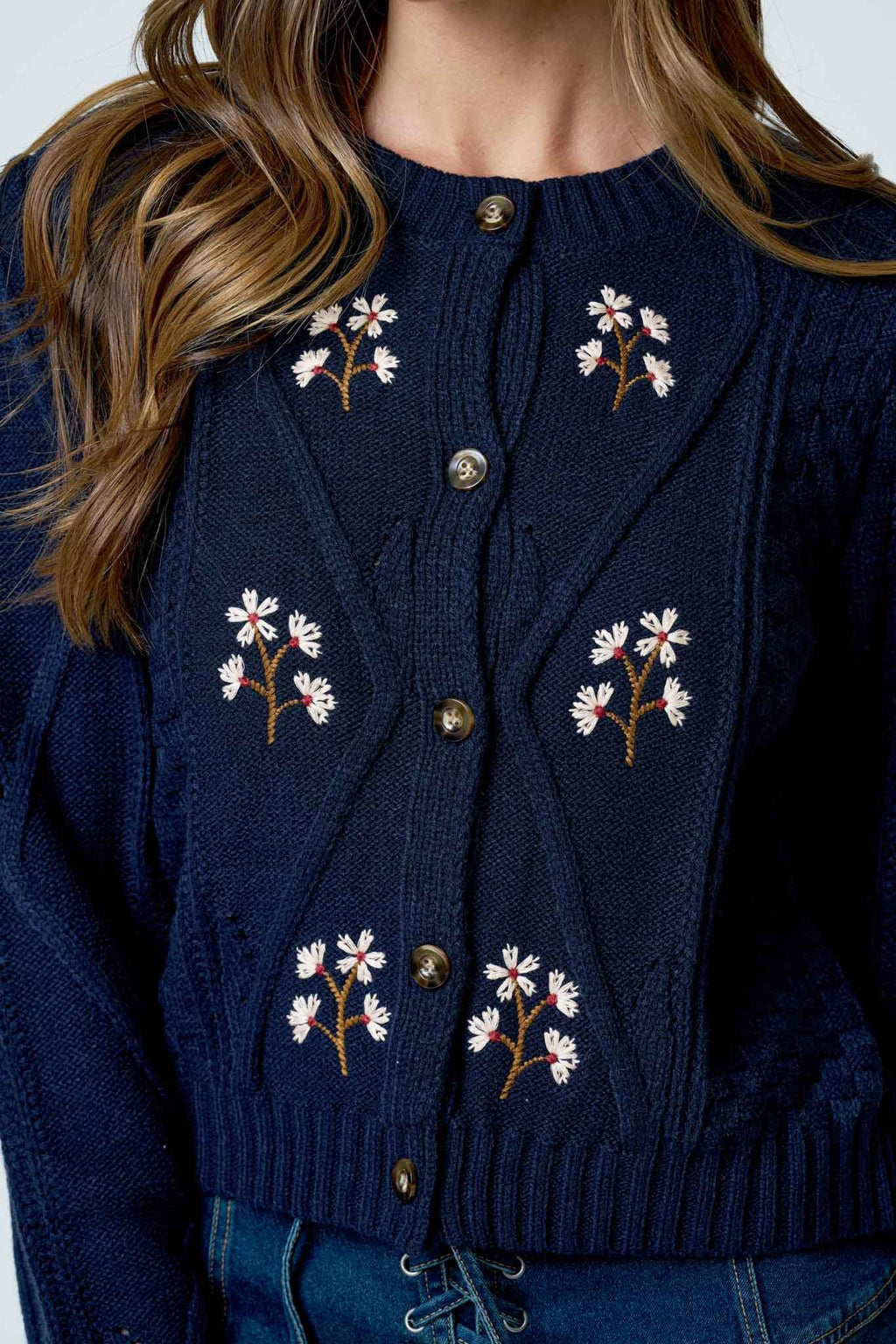 Embroidered Cardigan