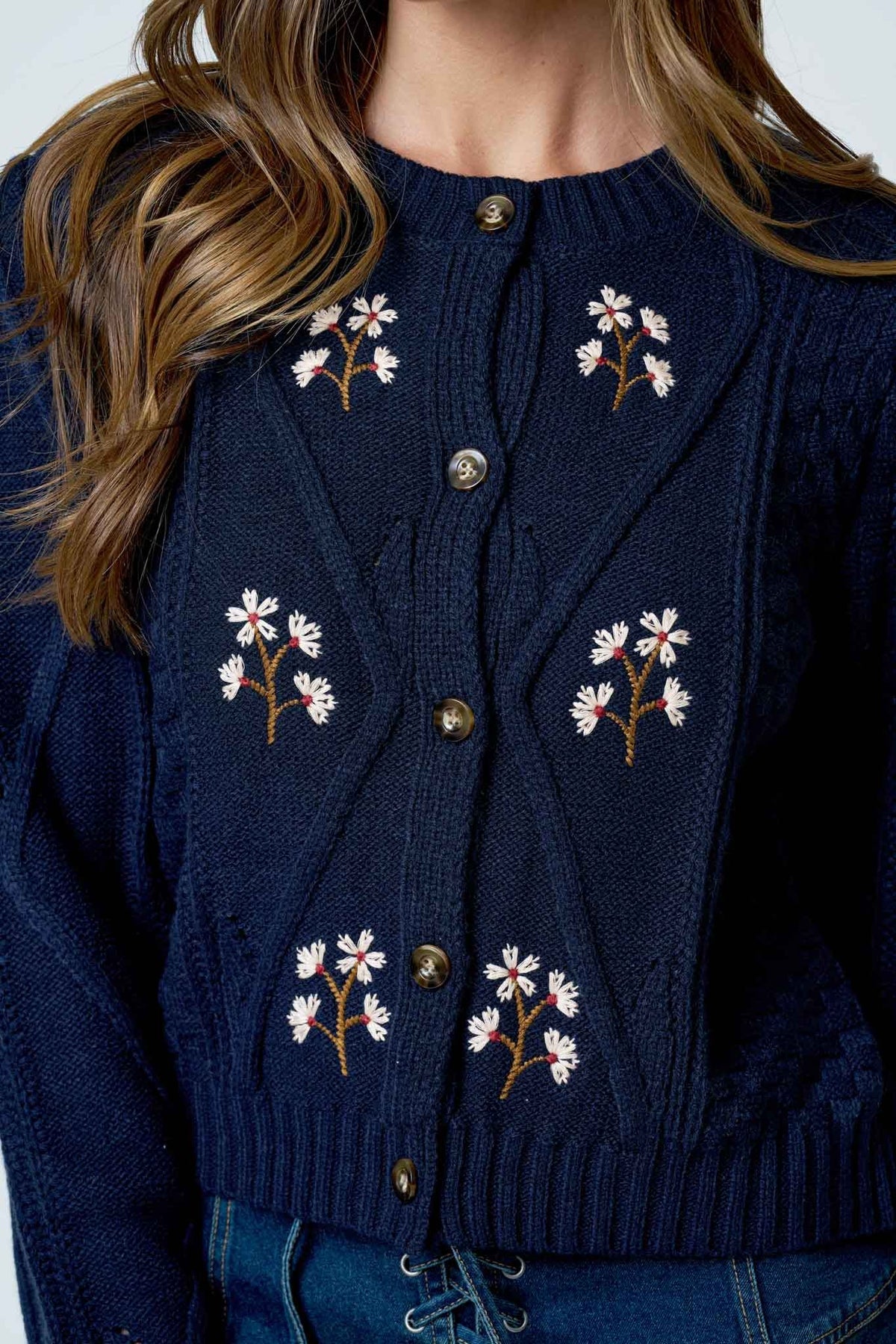 Embroidered Cardigan