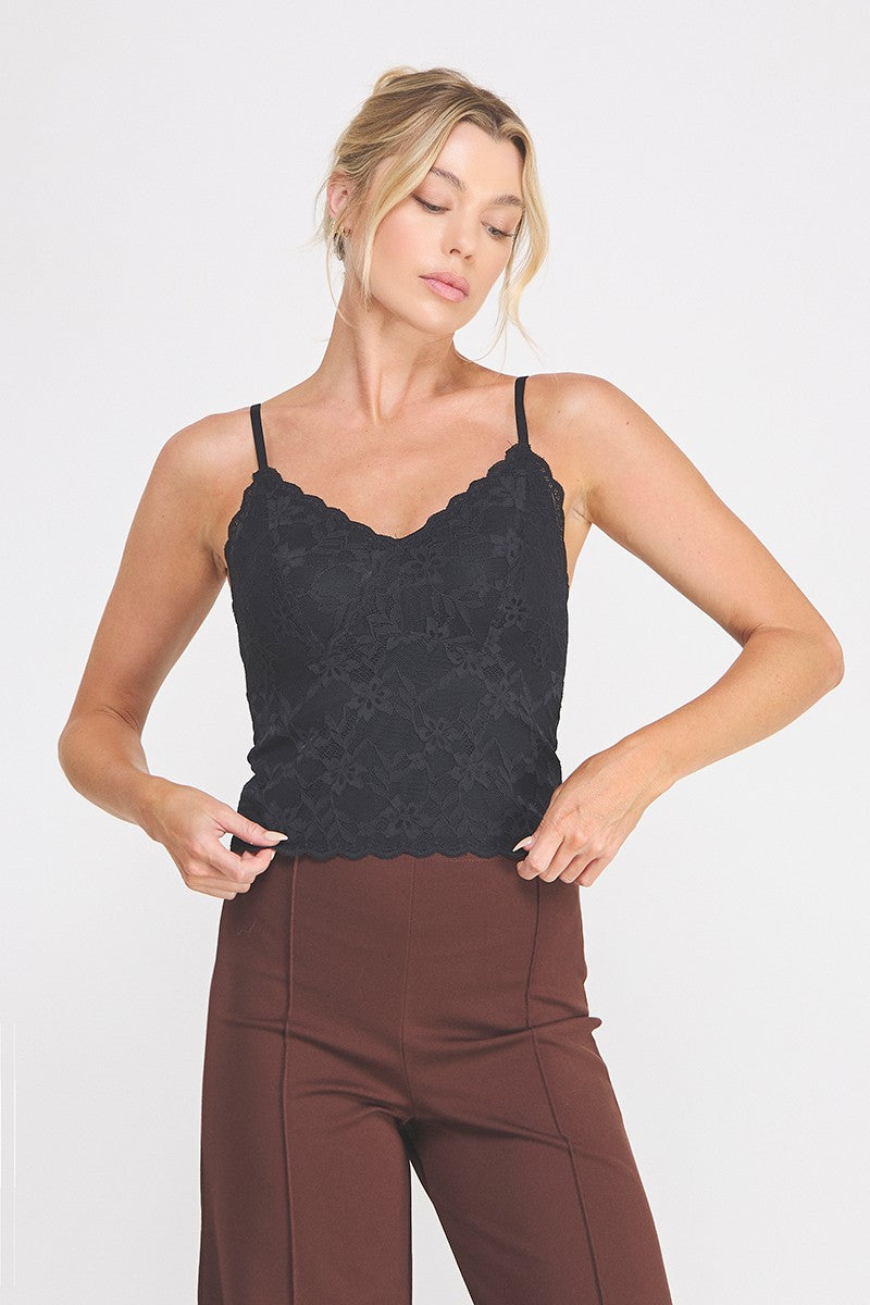 One Size Lace Cami Bralette