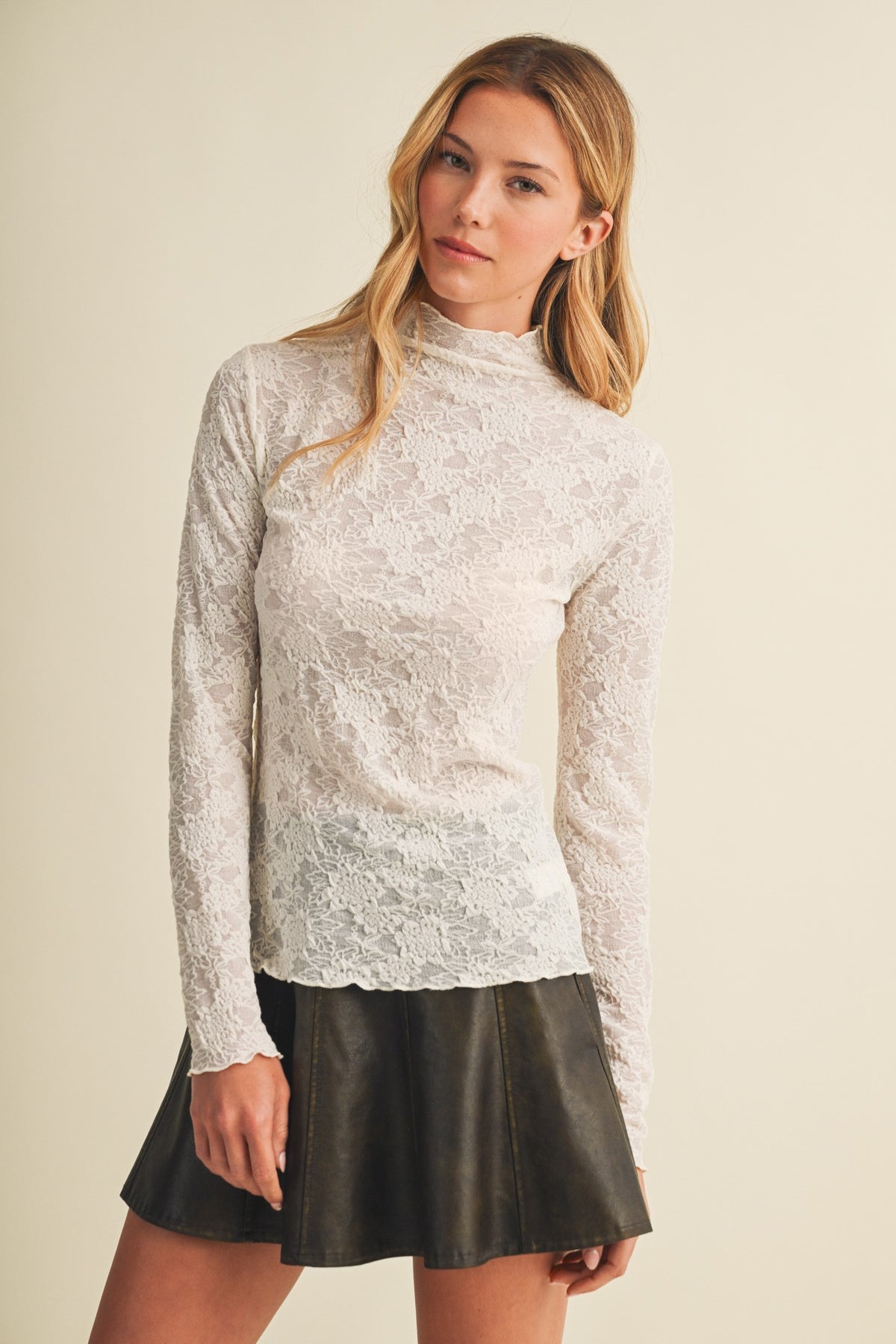 Lace Knit Top