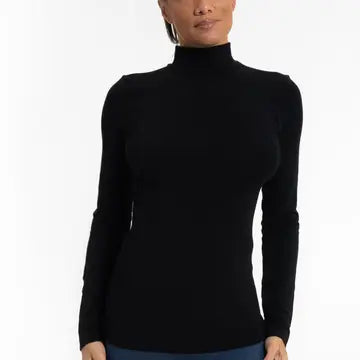 Long Sleeve Mock Neck Basic