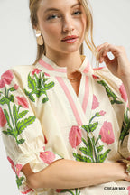 Floral Poplin Blouse