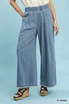 Pleated Wide Leg Pants