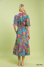 Floral Print Midi Dress