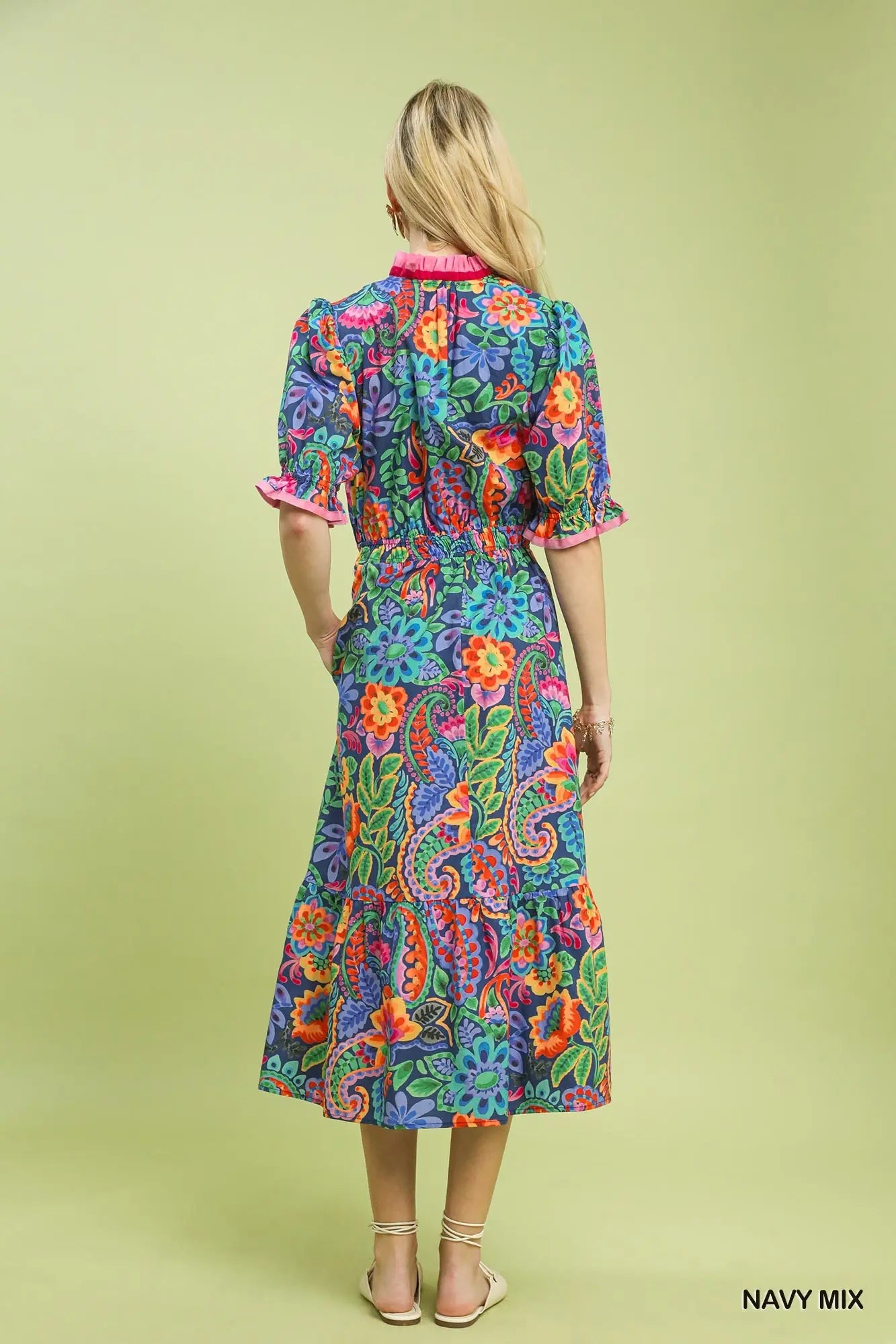 Floral Print Midi Dress