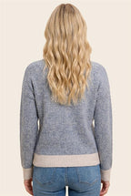 Two Tone Rib Sweater