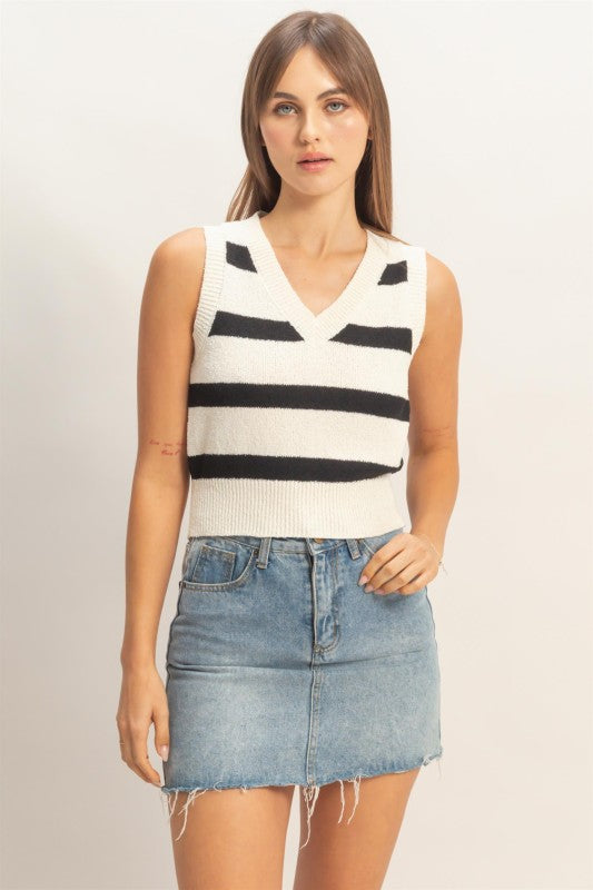 Striped Sweater Vest