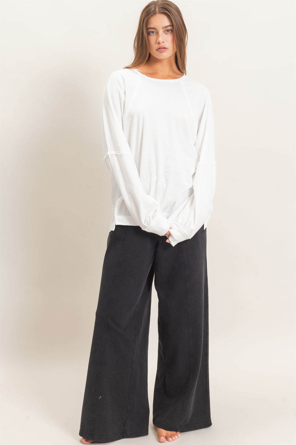Raglan Sleeve Washed Top