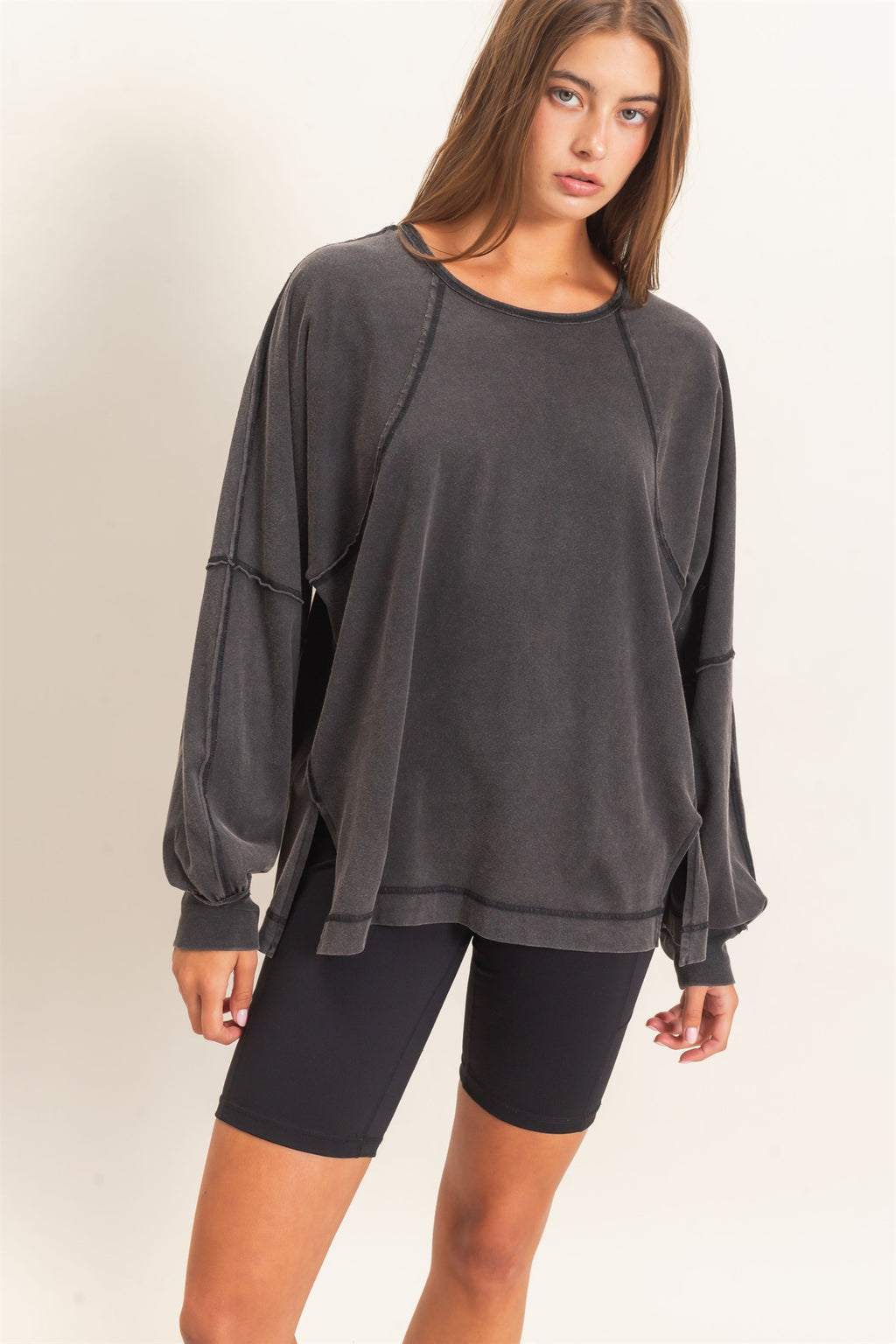 Raglan Sleeve Washed Top