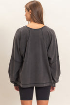 Raglan Sleeve Washed Top