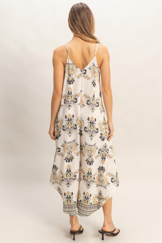 Floral Print Jumpsuit
