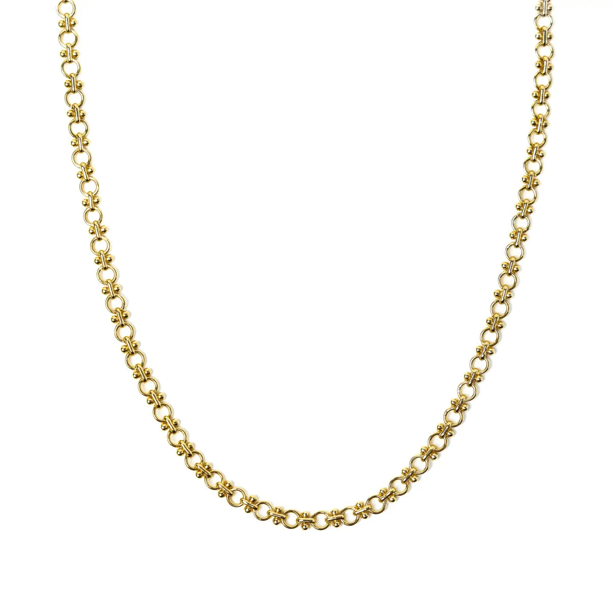 18K Circle Link Necklace